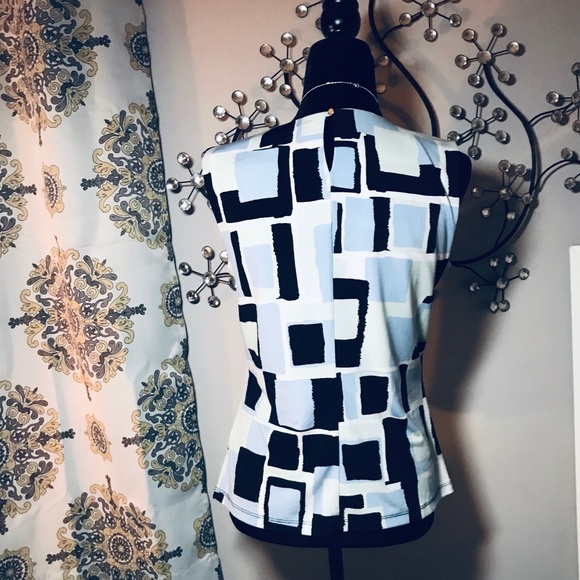 CALVIN KLEIN Career Pleated Stretch Blouse - Picture 3 of 8